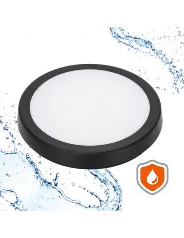PLAFON LED TECHO Redondo Negro NAIROS G2 18W 3CCT - 2