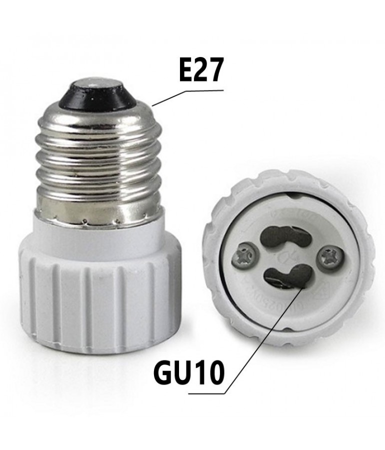 Adaptador cerámico E27-GU10 230V