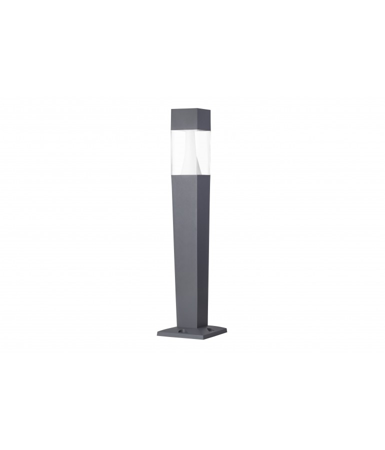 Baliza Cuadrada GU10 resina 1070mm ZEZA 1100SQ antracita