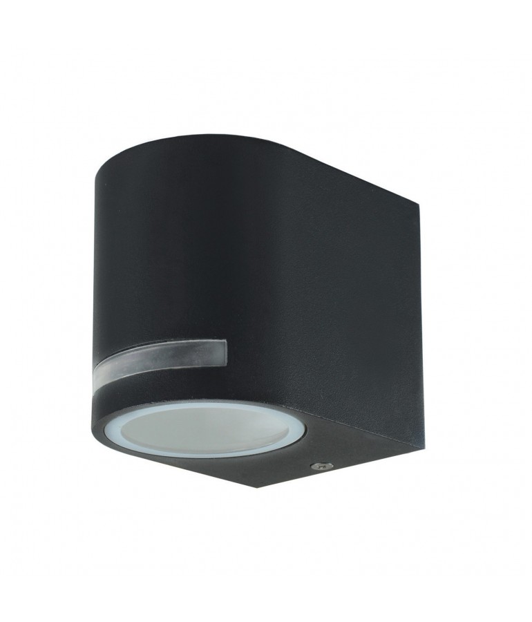Aplique LED exterior una cara jardín QUAZAR 8 gris