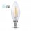 LED VINTAGE VELA filamento E14 4W C37 CRISTAL