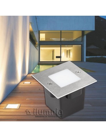 Aplique Pared LED 2W Cuadrado Clara 85 empotrar foto