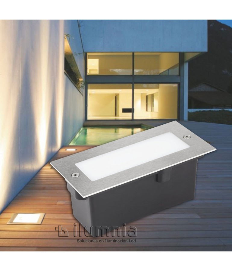 Aplique Pared LED 2,5W Rectangular Clara 170 empotrar