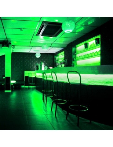 TIRA DE LED NEÓN AC230V 14,4W/m IP65 120°VERDE SMD3528 foto bar