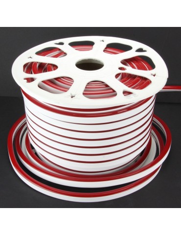 TIRA DE LED NEÓN AC230V 14,4W/m IP65 120°ROJO SMD3528 impermeable