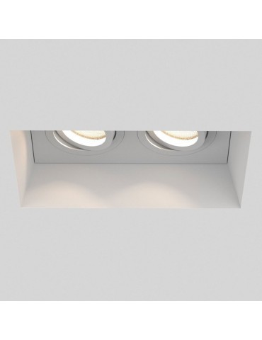 Aro rectangular empotrable de yeso modelo Torso iluminación led