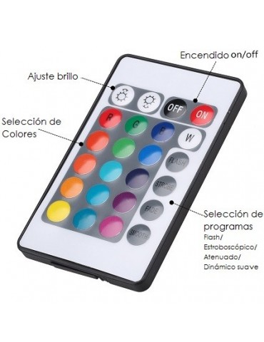 Proyector Led 10W RGB Remote Control 120° Slim IP65