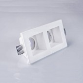 Aro rectangular empotrable de yeso modelo Torso vistas