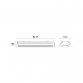 Regleta de aluminio 2 Tubos Led 120cm con difusor Delfia 2 dimensiones