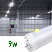 Tubo LED T8 60cm 9W Cristal 360° Luz cálida