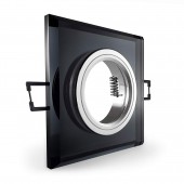 Aro empotrar basculante cristal negro vistas