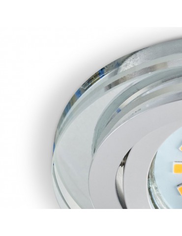 Aro redondo Cristal Transparente detalle