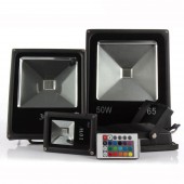 Proyector Led 10w 20w 30w 50W RGB Remote Control IR 120°Slim IP65