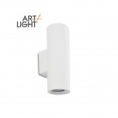 Aplique de pared yeso RIZZO Cilíndrico 2xGU10