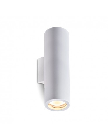 Aplique de pared yeso RIZZO Cilíndrico 2xGU10 vistas