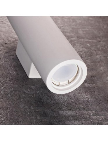 Aplique de pared yeso RIZZO Cilíndrico 2xGU10 detalle