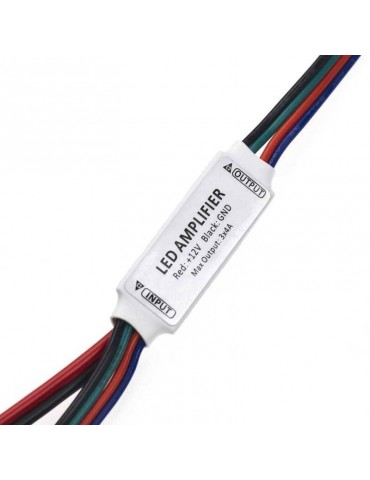 MINI Amplificador de señal RGB 12VDC detalle