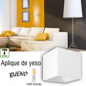 Aplique de pared yeso BUENO 1xG9 foto salón
