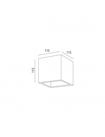 Aplique de pared yeso BUENO 1xG9 dimensiones