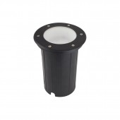 Foco Proyector E27 de suelo Circular Gil 190 empotrar negro