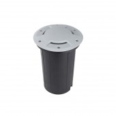 Foco Proyector E27 de suelo Circular Gil 190 con Tapa empotrar