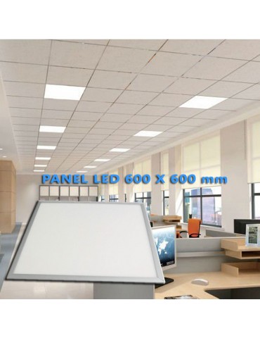 PANEL LED SLIM 42W 600x600mm techo armstrong