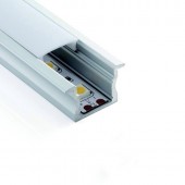 PERFIL ALUMINIO EMPOTRAR "G" TIRA DE LED