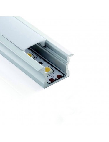 PERFIL ALUMINIO EMPOTRAR "G" TIRA DE LED