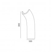 Aplique LED Pared Yeso 4,2W RARE Bridgelux Dimensiones