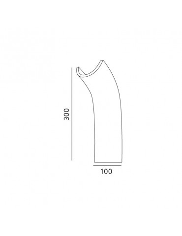 Aplique LED Pared Yeso 4,2W RARE Bridgelux Dimensiones