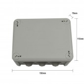 dimensiones CAJA DE CONEXIÓN ESTANCA IP66 B150