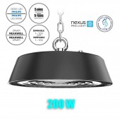 CAMPANA INDUSTRIAL LED UFO 200W DIMMABLE IP65 28000lumnes