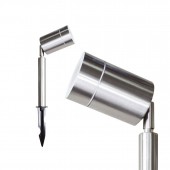 Foco pincho Jardín inoxidable GU10 SILVER otras vistas
