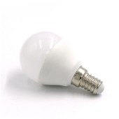 Bombilla LED Esférica P45 7W E14  HTPC+Aluminio 220°