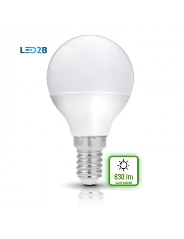 Bombilla LED Esférica P45 7W E14  HTPC+Aluminio 220°