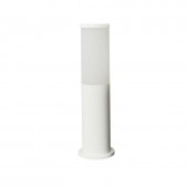 Baliza Redonda ZEZA 411mm E27 Resina blanca
