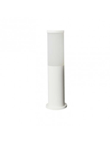 Baliza Redonda ZEZA 411mm E27 Resina blanca