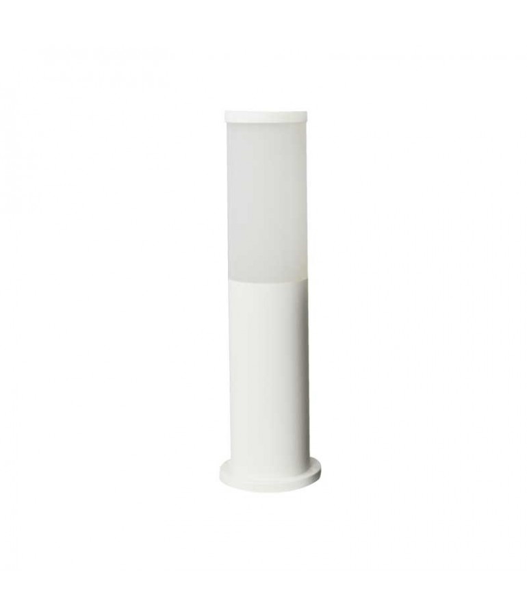 Baliza Redonda ZEZA 411mm E27 Resina blanca