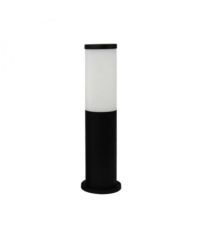 Baliza Redonda ZEZA 411mm E27 Resina Negra