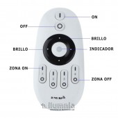 PANEL LED FLAT 48W REGULABLE DIMMABLE CON MANDO 600x600mm