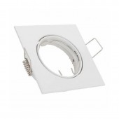 Aro de empotrar basculante Cuadrado Blanco
