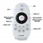 PANEL LED FLAT 48W REGULABLE DIMMABLE CON MANDO 600x600mm