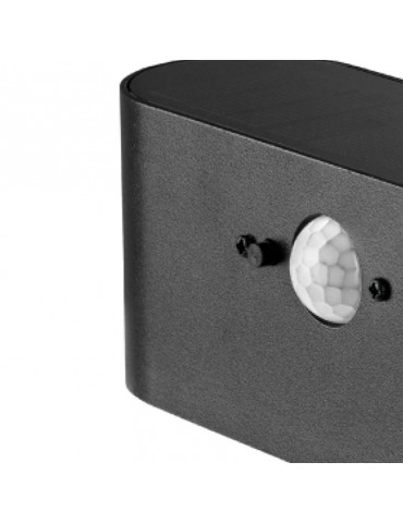 Aplique Solar Pared con detector movimiento vista