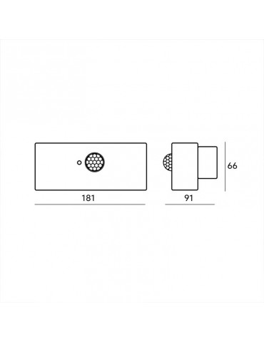 Aplique Solar Pared con detector movimiento dimensiones