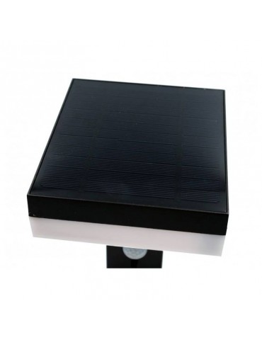 Aplique Solar LED Pared CUADRADO con detector movimiento PIR placa solar