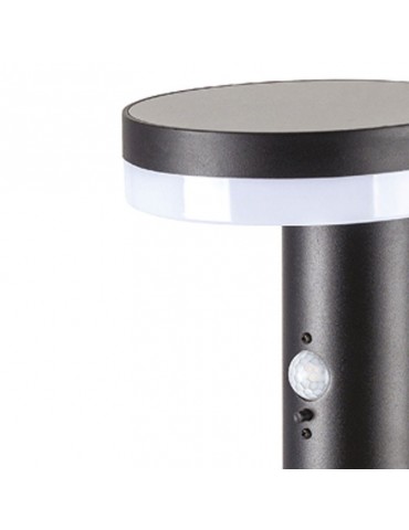 Baliza Solar LED CIRCULAR con detector movimiento PIR vista