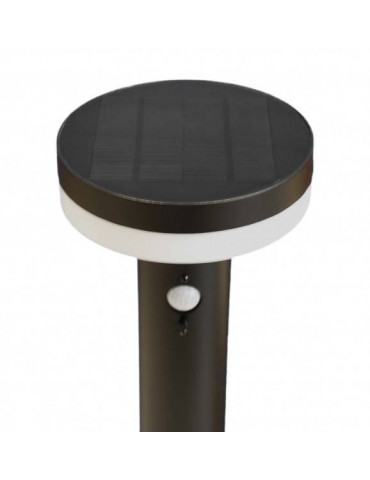 Baliza Solar LED CIRCULAR con detector movimiento PIR parte superior