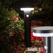 Baliza Solar LED CIRCULAR con detector movimiento PIR foto