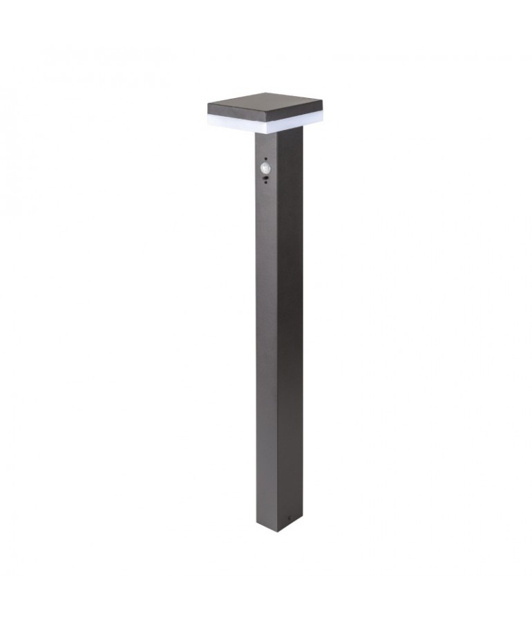 Baliza Solar LED CUADRADA 80cm con detector movimiento PIR