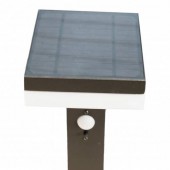 Baliza Solar LED CUADRADA 80cm con detector movimiento PIR parte superior